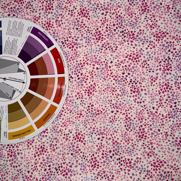 Happy Hearts Pink Purple | Fly By Butterfly | Michael Miller Fabrics | 1/2 Yard - Picture 4 of 6